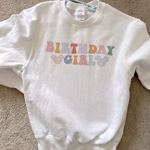 Birthday girl Disney sweatshirt